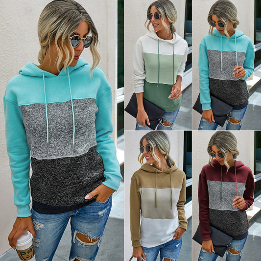 Sudadera con Capucha y Detalles de Costura para Mujer