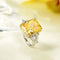 Anillo de Diamante Retro Vintage de Alto Carbono con Diseño Llamativo