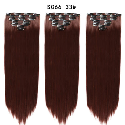Set de Extensiones de Cabello con 16 Clips - Peluca de Fibra Sintética Premium - Image 22
