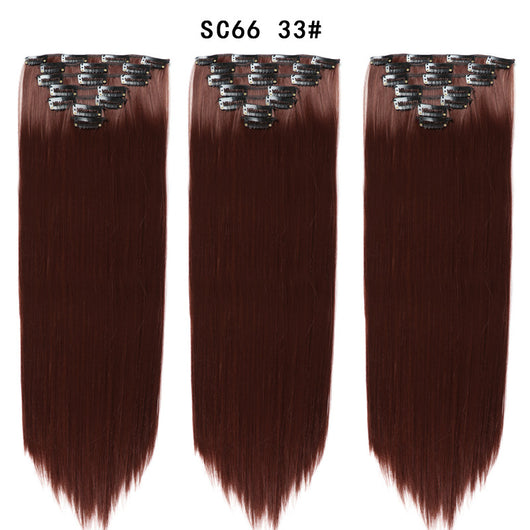 Set de Extensiones de Cabello con 16 Clips - Peluca de Fibra Sintética Premium - Image 22