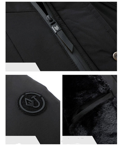 Abrigo de Invierno para Hombre con Gorro Removible - Algodón Grueso - Image 6