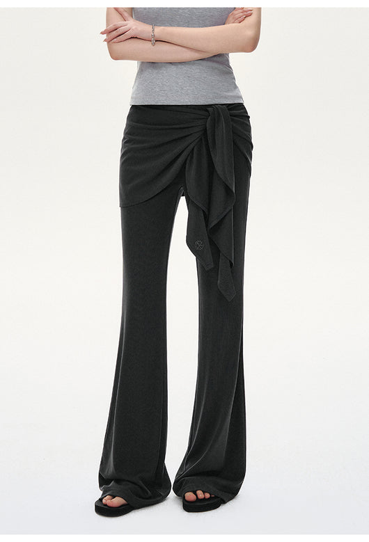 Pantalones Casuales Tejidos con Detalles de Encaje y Cordones - Image 11