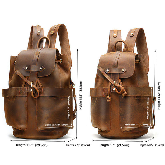 Bolsa de Viaje en Cuero Crazy Horse para Hombre y Mujer - Image 11