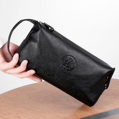Cartera Tipo Tote para Hombre Gran Capacidad Cuero Suave - Image 11