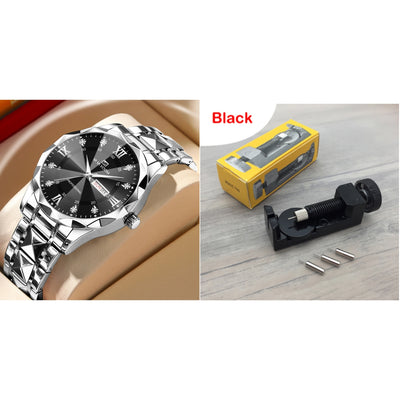 Reloj de Acero Tungsteno Resistente al Agua con Doble Calendario - Image 43