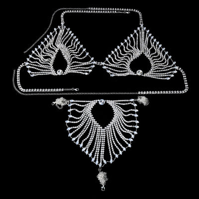 Cadena de Cuerpo Luxury con Cristales Brillantes Multicapas - Image 12