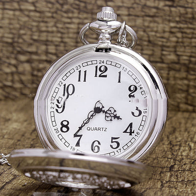 Reloj de Bolsillo Retro Hueco con Cadena - Unisex - Image 6