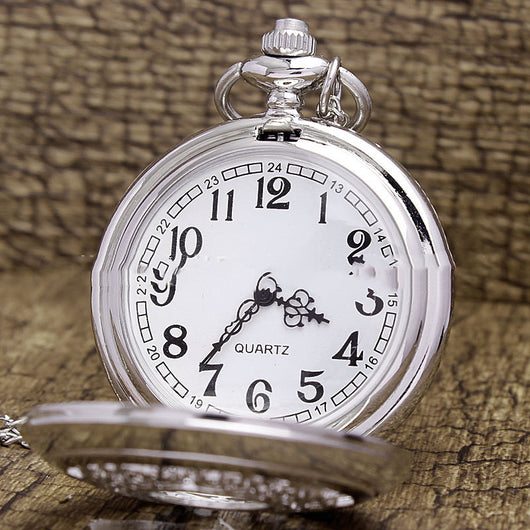 Reloj de Bolsillo Retro Hueco con Cadena - Unisex - Image 6