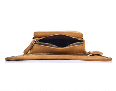 Bolsa Táctica de Cuero Genuino para Hombre - Riñonera Outdoor Ajustable - Image 23