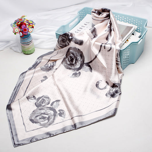 Pañuelo de Seda 90cm Estampado Anacardo - Image 72