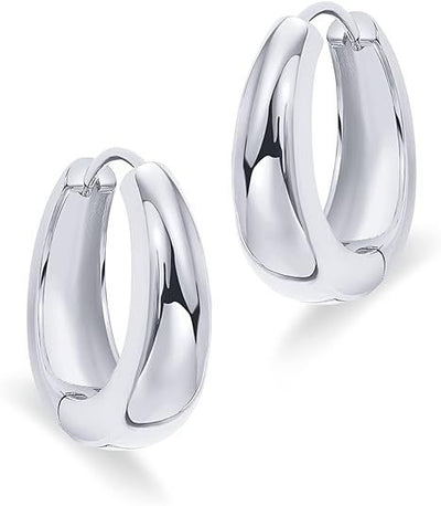 Aretes Ovalados Brillantes Estilo Europeo y Americano - Image 7