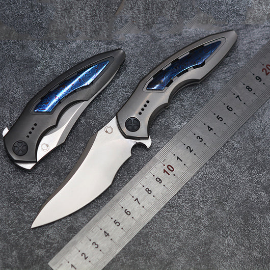 Cuchillo Plegable de Aleación con Acero M390 de Alta Dureza - Image 6