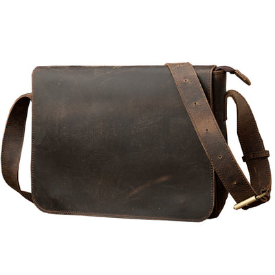 Bolso de Cuero Vintage para Hombre - Estilo Retro Casual - Image 4