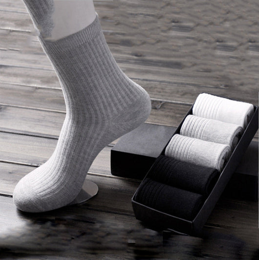 Calcetines Tubo Gruesos de Algodón Puro para Hombre - Comodidad Clásica - Image 11