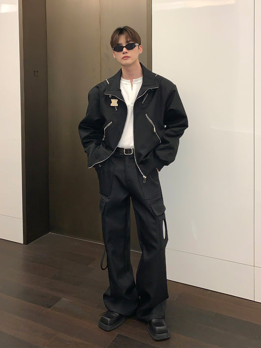 Abrigo Casual Holgado para Hombre Primavera Diseño Minimalista - Image 5