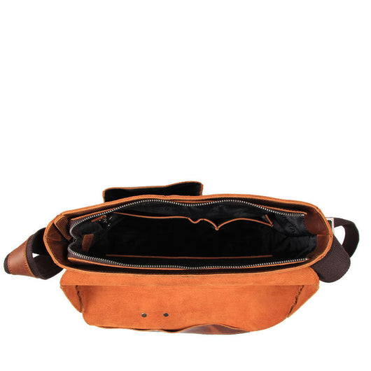 Bolso Mensajero de Cuero Retro para Hombre - Gran Capacidad - Image 7