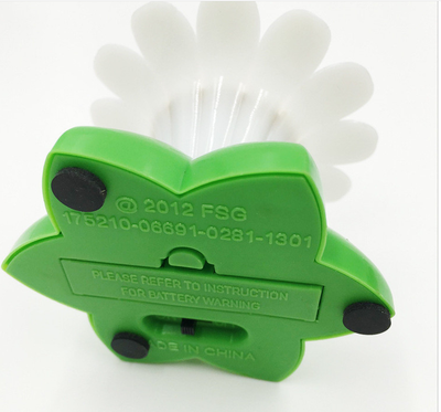 Electric pet toy with a row of white and yellow daisy flowers, green leaves, and five colorful feather birds on wires. - Image 24
