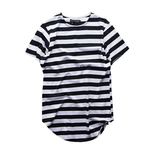 Playera Unisex de Rayas Cuello Redondo Largo - Estilo Mar y Alma - Image 2