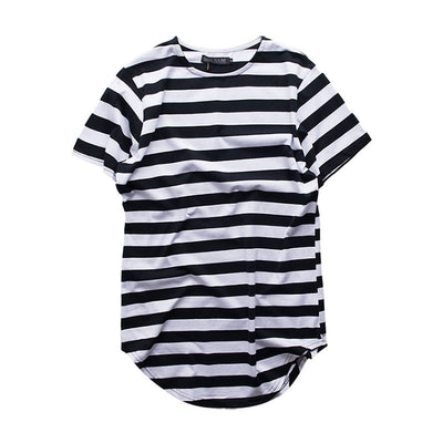 Playera Unisex de Rayas Cuello Redondo Largo - Estilo Mar y Alma - Image 2