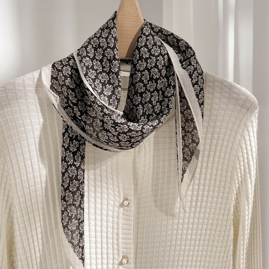 Pañuelo de Seda Mulberry Suave y Elegante para Mujer - Accesorio de Moda Versátil - Image 6