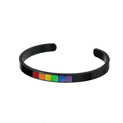 Pulsera Arcoíris de Acero Inoxidable en Forma de U para Hombre y Mujer - Image 8