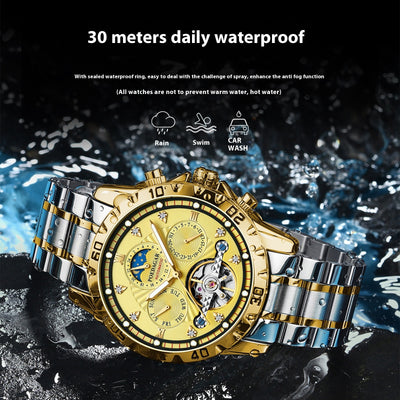 Reloj Mecánico Deportivo Impermeable Multifuncional para Hombre - Image 2