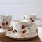 Taza de Café Japonesa de Cerámica con Plato - Diseño Floral Cerezo Premium
