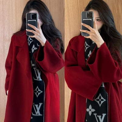 Abrigo de Lana Premium con Forro Desmontable para Mujer - Estilo Largo - Image 3