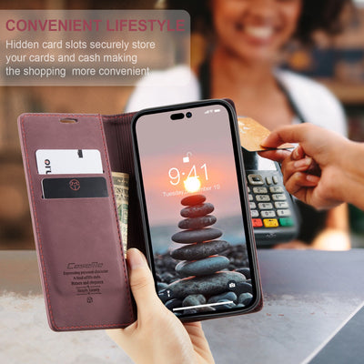 Funda Magnética de Cuero para Teléfono con Cartera Integrada - Image 17