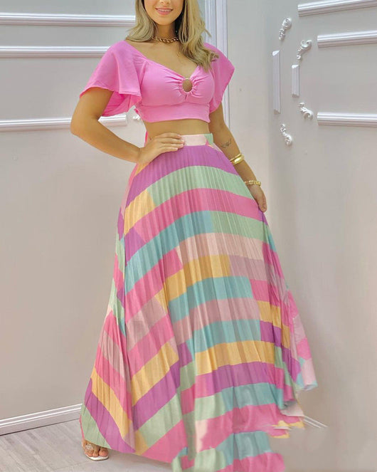 Traje de Pantalón Colorido para Mujer - Colección Verano - Image 3