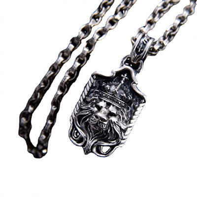 Collar Colgante León Tridimensional en Plata S925 - Image 6