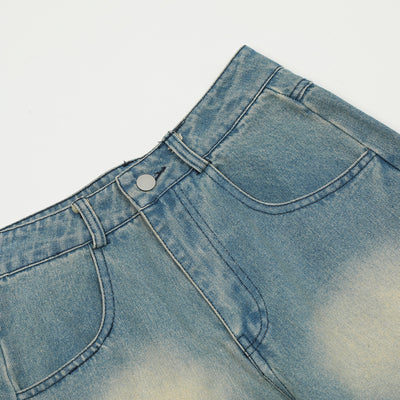 Jeans Rotos con Parches Bordados y Letras - Image 3