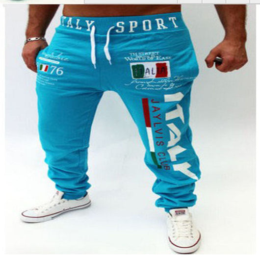 Pantalones Casuales con Estampado Digital de Letras para Hombre - Image 6