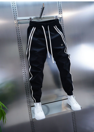 Pantalones Casuales Holgados a Rayas para Hombre - Image 8