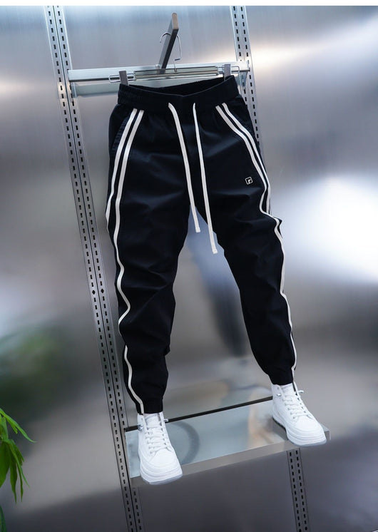 Pantalones Casuales Holgados a Rayas para Hombre - Image 8