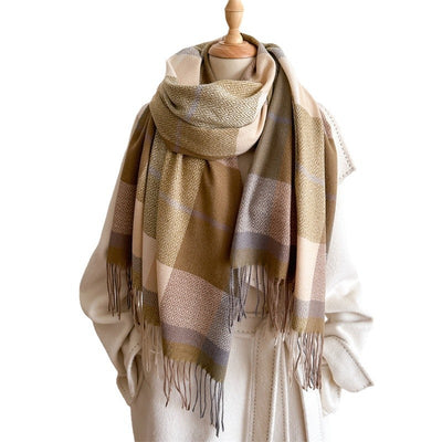 Bufanda Unisex Otoño Invierno con Borlas - Versátil para Cualquier Estilo - Image 5