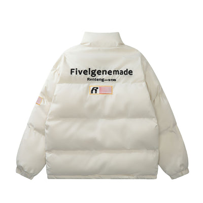Chaqueta de Algodón con Bordado Americano Holgada para Mujer - Image 10