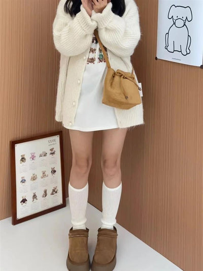 Bolso de Gamuza Marrón con Estilo Retro Minimalista - Image 10