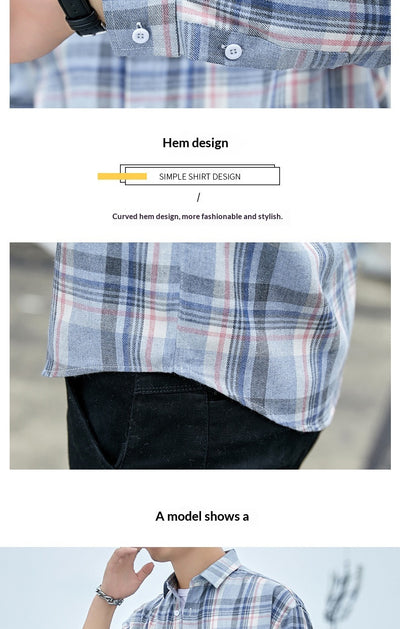 Camisa Casual de Algodón Transpirable Ultraligera para Hombre - Image 9