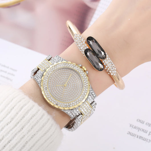 Conjunto de Accesorios en Acero Verde: Reloj, Anillo, Collar y Aretes de Cuarzo - Image 43