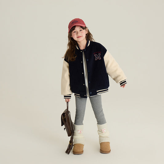 Uniforme de Béisbol Infantil Estilo Coreano con Bloques de Color