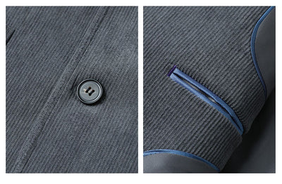 Blazer Casual de Lujo en Color Sólido para Hombre - Image 28