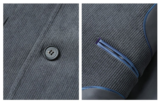 Blazer Casual de Lujo en Color Sólido para Hombre - Image 28