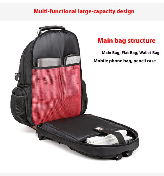 Mochila Escolar de Gran Capacidad Impermeable con Puerto de Carga y Compartimento para Auriculares - Image 14
