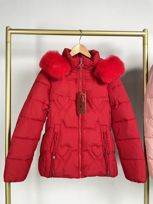 Chaqueta Cálida con Cuello de Pelaje para Mujer - Image 14
