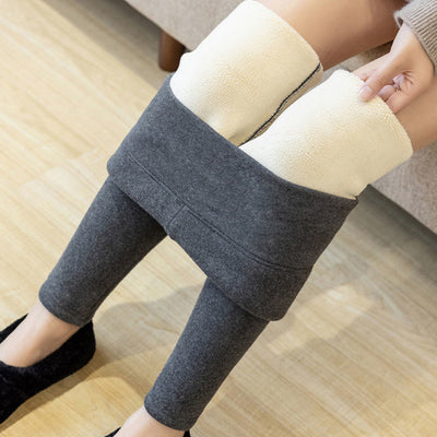 Leggings de Terciopelo Cordero Gris y Negro - Image 11