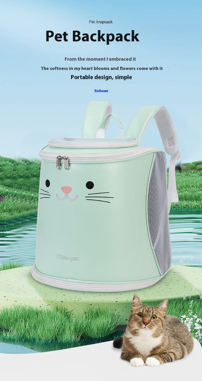 Mochila Transportadora Plegable para Mascotas - Gran Capacidad para Gatos y Perros - Image 16