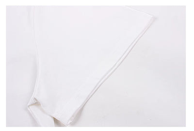 Camiseta Retro Blanca con Estampado para Mujer - Manga Corta Estilo Americano - Image 5