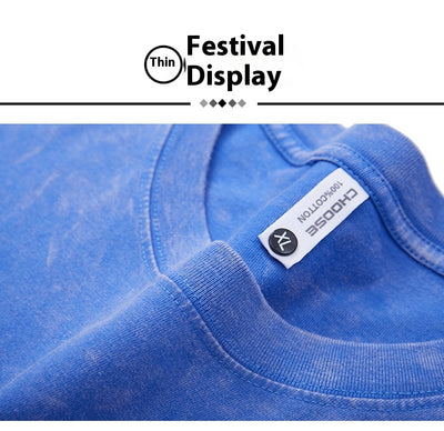 Camiseta Holgada con Bordado para Hombre - Image 9