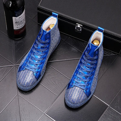 Botas Martin para Hombre con Detalles de Cristal Rhinestone - Image 10